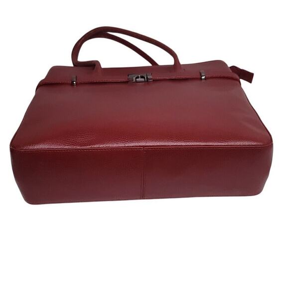 Vintage M. London Red Leather Satchel - Picture 8 of 9